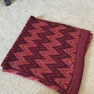 NWOT Missoni Red Knit Scarf